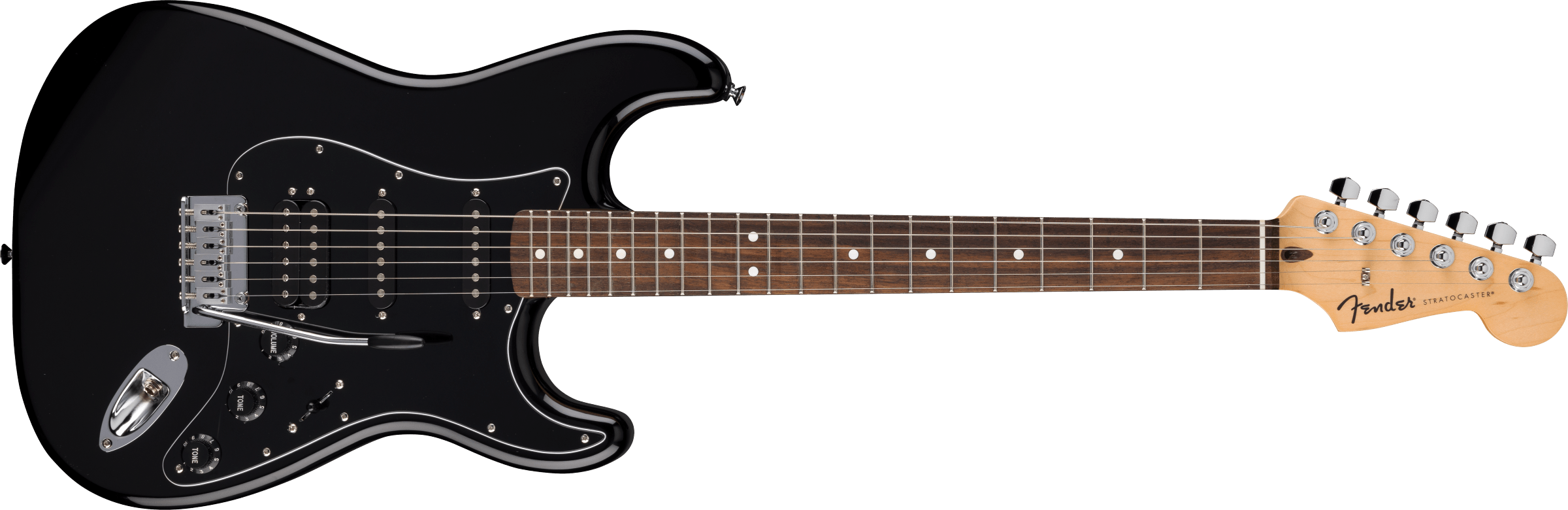 0266441506_fen_ins_frt_1_rr Fender Standard Stratocaster HSS Black - immagine 1