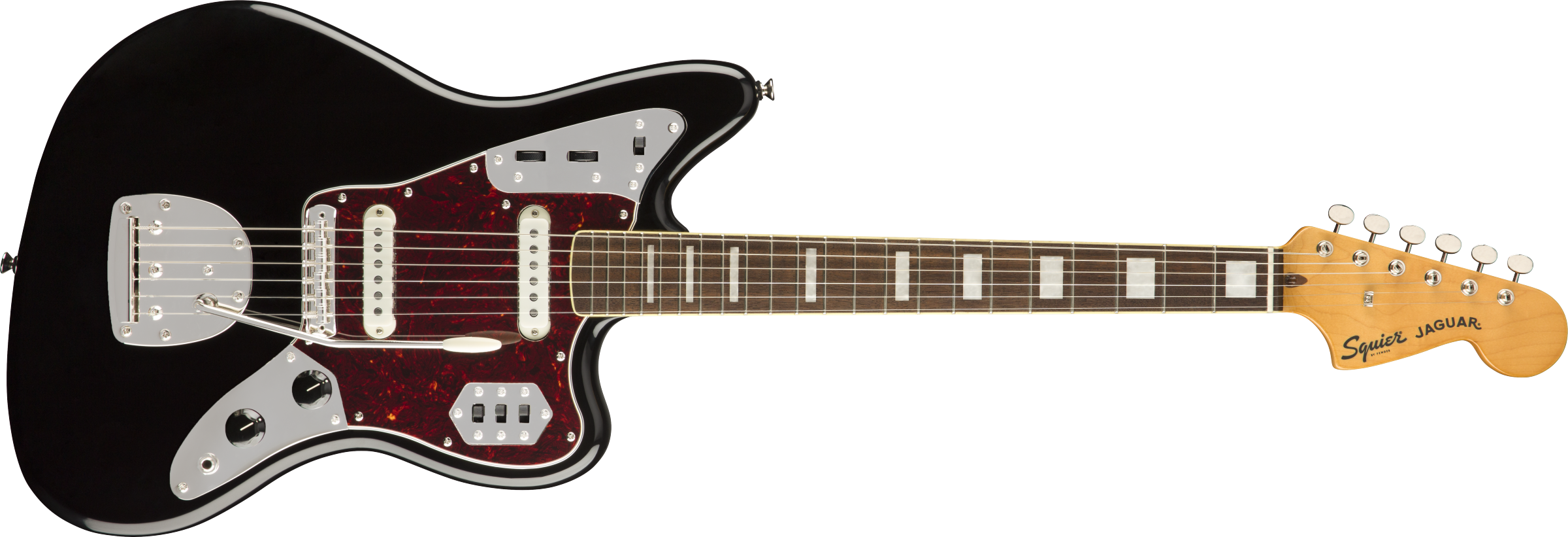 0374090506_gtr_frt_001_rr Fender Squier Classic Vibe 70s Jaguar Black - immagine 1