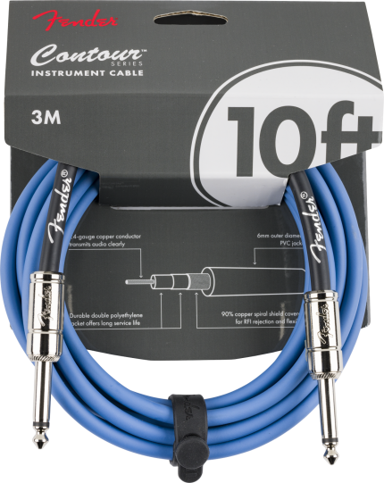 Fender Contour Instrument Cable Lake Placid Blue 3mt