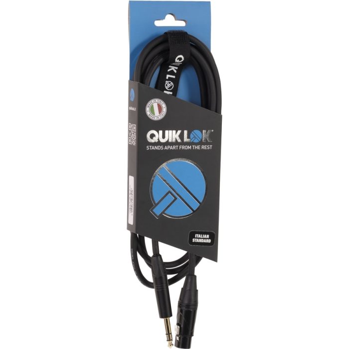 Quik Lok ITST/FJS-2 B XLR Femmina /Jack Stereo 2 mt - immagine 3