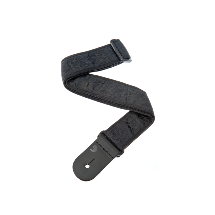 D'Addario 50B01 Black Satin Guitar Strap - immagine 1