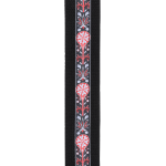 D'Addario 50CT00-DX Deluxe Cotton Guitar Strap Black - immagine 2