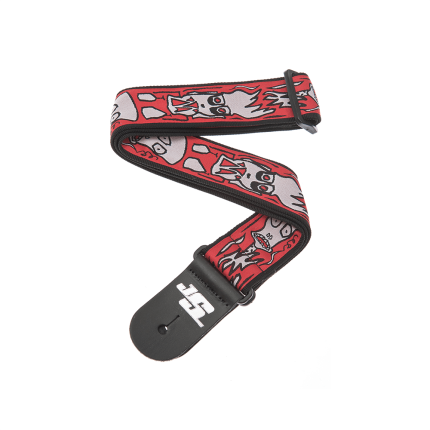 D'Addario 50JS02 Joe Satriani Guitar Strap Up in Flames