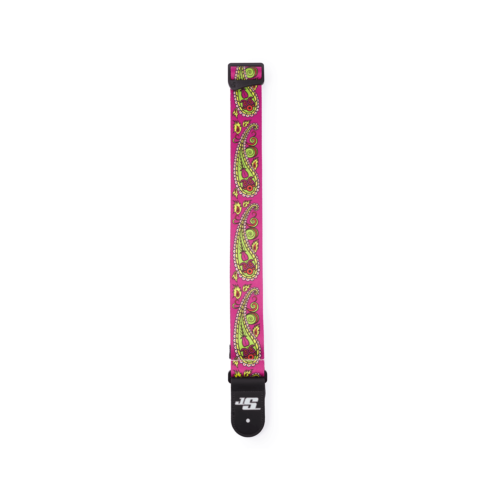 da_50js14_detail2_transparent D'Addario 50JS14 Joe Satriani Guitar Strap Paisley Purple - immagine 3