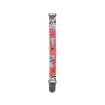 D'Addario P20W1414 Woven Guitar Strap Sugar Skulls Red - immagine 3
