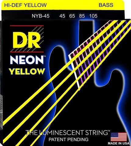 DR Strings Neon Yellow NYB-45 45-105