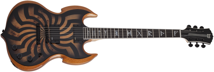 Wylde Audio BARBARIAN BUZZSAW-BCB Charcoal Burst Buzzsaw - immagine 1
